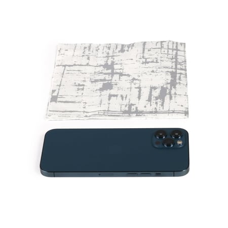 مجموعة (20) منديل أبيض فاخر بنمط فضي - طبقتين