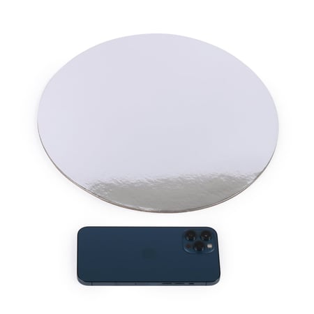 قواعد كيك دائرية بلون فضي فاخر- صفقات