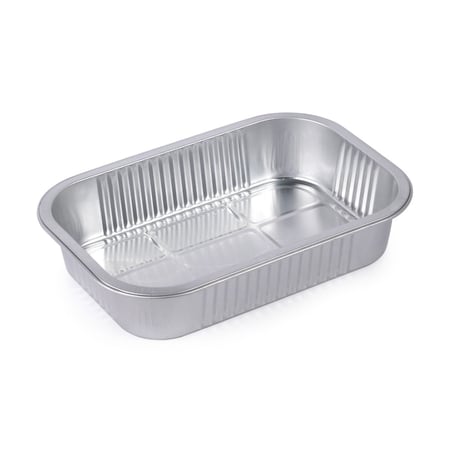 صحن المنيوم مستطيل بلون فضي مع غطاء-صفقات