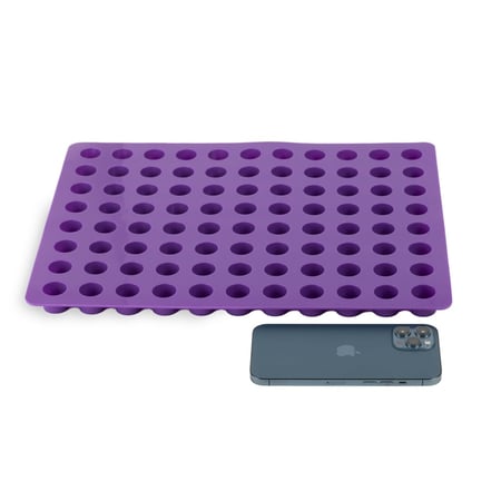 قوالب سيليكون بشكل دوائر بنفسجي اللون  - 88 قالب