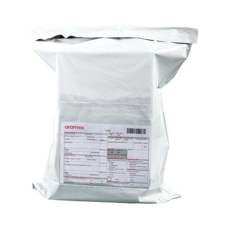 مجموعة (50) كيس شحن محكم الاغلاق مع ويندو خارجي