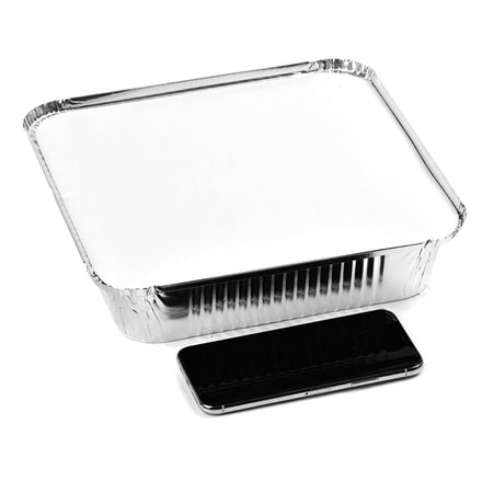 مجموعة (4) وعاء المنيوم مربع + غطاء 2300 ملل