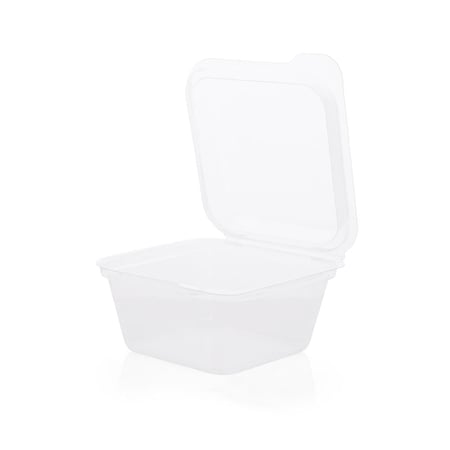 وعاء بلاستيك  مربع شفاف - صفقات