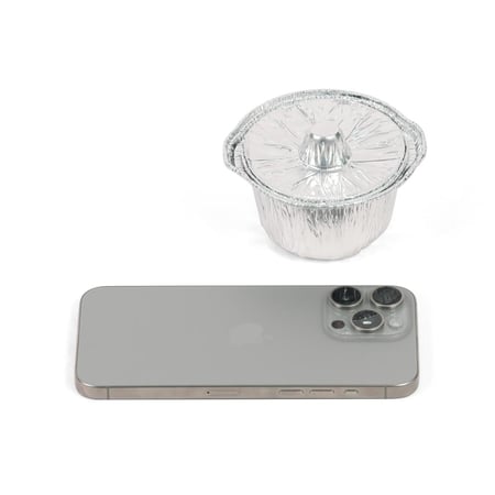 مجموعة ( 15 ) قدر المنيوم مع الغطاء -  165 ملل