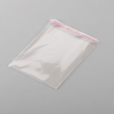 كيس بلاستيك شفاف قابل للإغلاق - (100) حبة| 20*14 سم