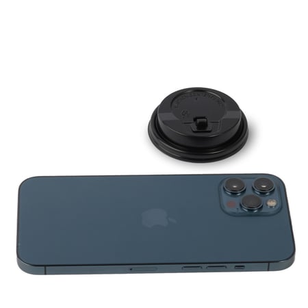 مجموعة (50) غطاء بلاستيك أسود فاخر لأكواب الورق | 4 انز