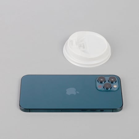 غطاء بلاستيك أبيض فاخر لأكواب الورق - صفقات