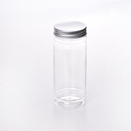 علبة بلاستيك بغطاء فضي -صفقات