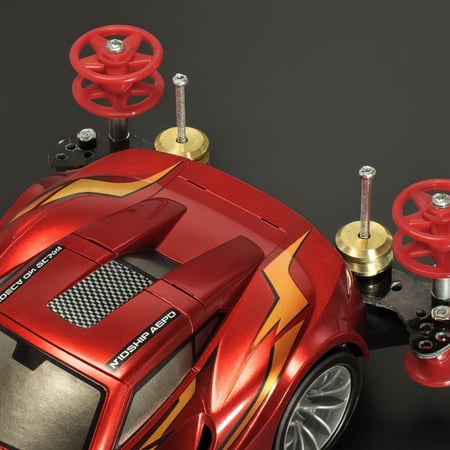 Low Friction Plastic Roller (19-19) (Red) | بكرات منخفضة الاحتكاك من طبقتين ١٩-١٩ حمراء