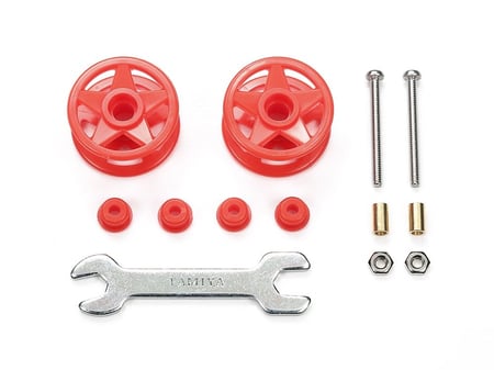 Low Friction Plastic Roller (19-19) (Red) | بكرات منخفضة الاحتكاك من طبقتين ١٩-١٩ حمراء