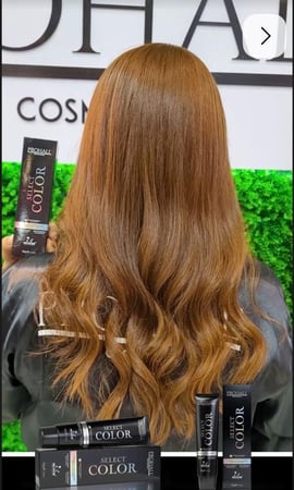 صبغة الشعر Select Color Prohall البرازيليه لون أشقر غامق رقم 6.0 حجم 50 مل