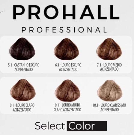 صبغة الشعر Select Color Prohall البرازيليه لونِ ذهبي أشقر فاتح رقم 8.3 حجم 50 مل