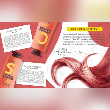 شامبو وبلسم لوكسليس للشعر المصبوغ حجم 300 مل