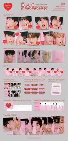 ZEROBASEONE - [BLUE PARADISE] 5th Mini Album DIGIPACK RANDOM Version