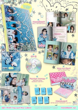 NCT WISH - [POPPOP] 2nd Mini Album PHOTOBOOK Version