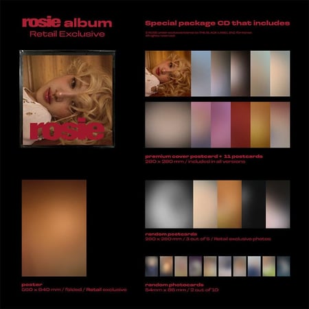 PRE-ORDER) ROSE - [ROSIE] 1st STUDIO Album RETAIL EXCLUSIVE Version