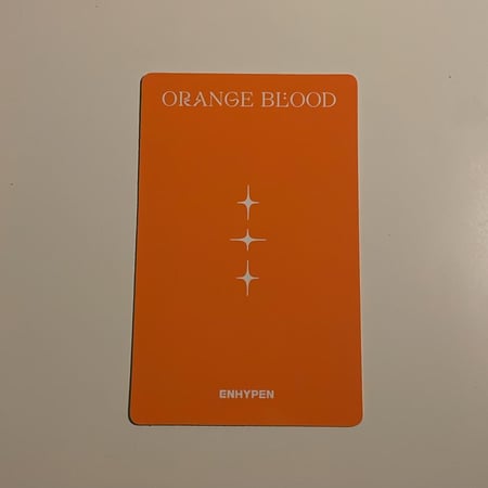 فوتوكارد هيسونق اصلي من البوم ORANGE BLOOD