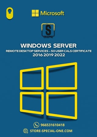 WINDOWS SERVER REMOTE DESKTOP SERVICES – 50 USER CALS CERTIFICATE
