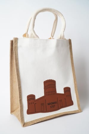 حقيبة قهوة من القماش