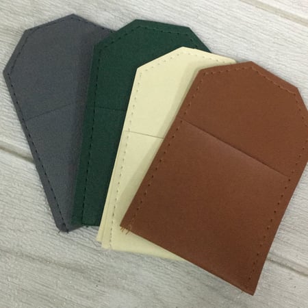 جيوب جلدية بطباعة حسب الطلب مع تعبئة