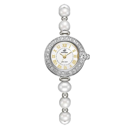 ND2216 ساعة نسائية ستانلس ستيل لؤلؤ