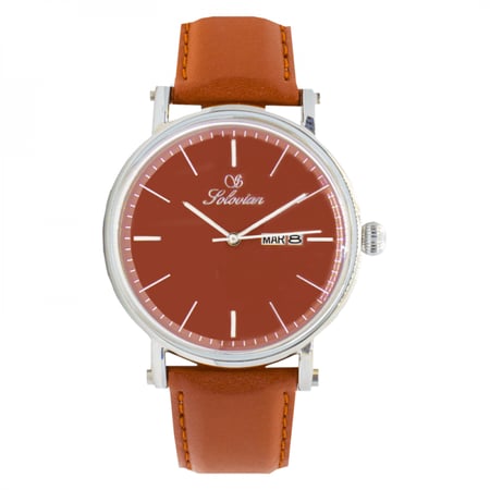 SL2110M ساعة جلد رجالية