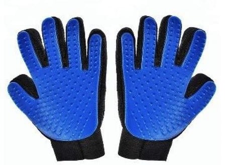 زوج (يمين ويسار) قفازات لتصفيف وتنظيف شعر الحيوانات الأليفة، أداة تدليك للقطط والكلاب