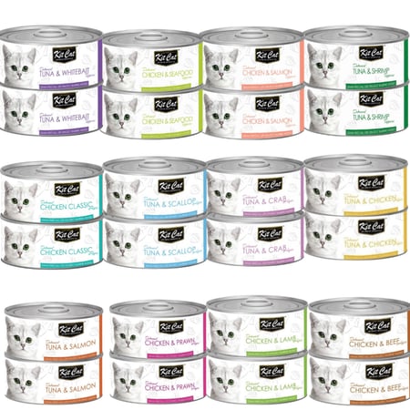 كرتون معلبات كت كات  نكهات متعددة جيلي 24 حبة