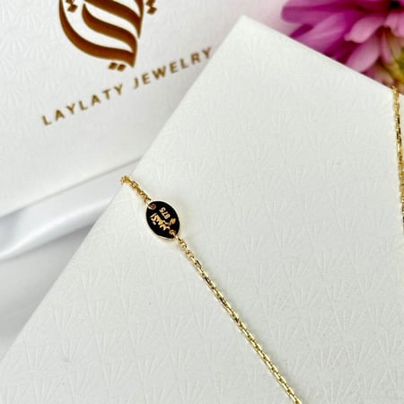 عقد اكتوبر زهرة الكون ذهب عيار21