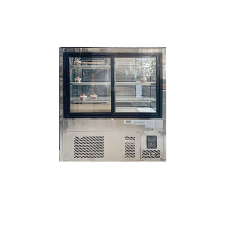 ثلاجة عرض حلويات ارضي مربع 3 ارفف مقاس 120*70*130 - GN-1200RF3