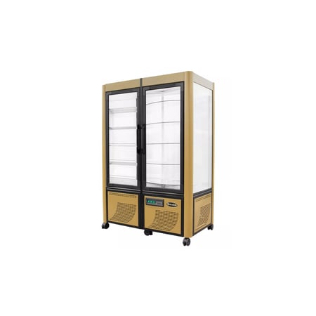 ثلاجة قائمة باب ثابت + باب دوار (سكيولا) 126*70*183 سم كود 213