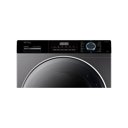 غسالة جنرال سوبريم تعبئة أمامية 10 كجم غسيل / 6 كجم تنشيف, 14 برنامج  إنفيرتر ،فضي غامق GSFL1006DH