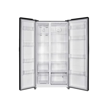 ثلاجة جنرال سوبريم دولابي بابين ( 521 لتر 18.4 مكعب) انفرتر أسود استيل GS909SSI