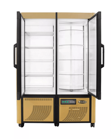 ثلاجة قائمة باب ثابت + باب دوار (سكيولا) 126*70*183 سم كود 213