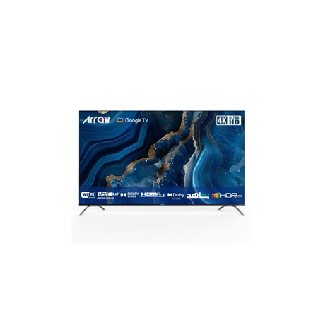 تلفزيون آرو سمارت أركيو 75 بوصة أندوريد 11, اتش دي ار, يو اتش دي, 4 كيه, تصميم بدون إطار, RO-75LCS - 11