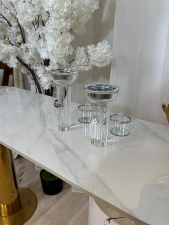 طقم كرستال دائري