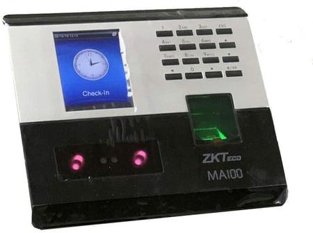 جهاز تسجيل حضور وانصراف الموظفين ببصمة الوجه والاصبع والرقم والكارت