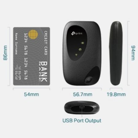 راوتر متنقل يدعم شبكة الجيل الرابع 150ميجابايت/ثانية موديل M7206 - تي بي لينك