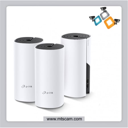 نظام واي فاي منزلي كامل ديكو إم 4 (ثلاث أجهزة) بسرعة AC1200 من تي بي لينك
