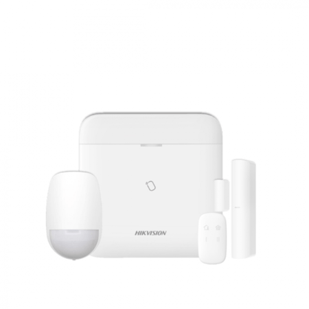 جهاز انذار لاسلكي ضد السرقة Hikvision AX PRO ( لوحه + حساس باب + حساس حركه + ريموت )