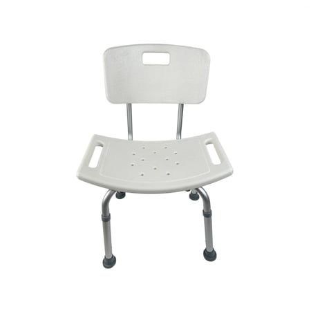 كرسي للاستحمام مع ساند للظهر