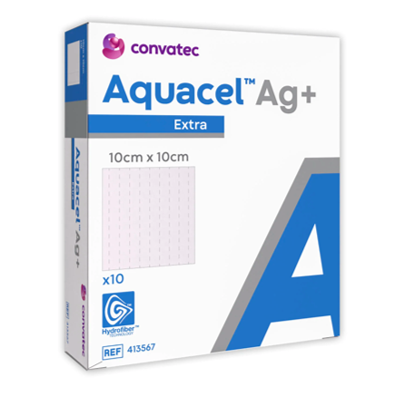 ضماد اكواسيل بالفضة بتقنية الهايدروفايبر