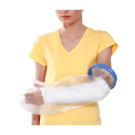 غطاء اليد اثناء الاستحمام