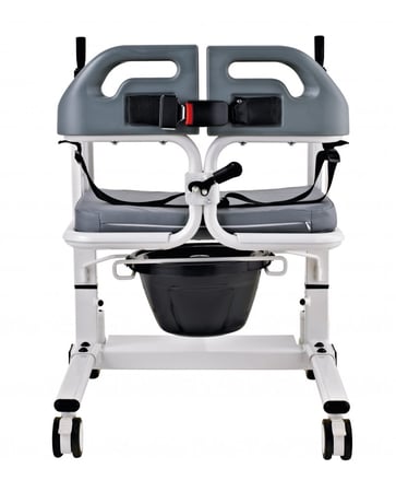 كرسي حمام مطور لكبار السن مع رافعة هيدرولك لنقل المستخدم