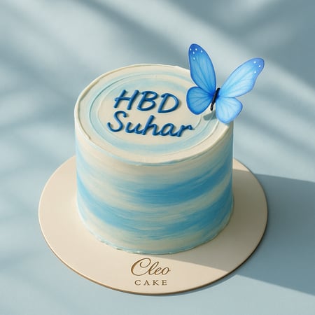 كيكة تموج أزرق