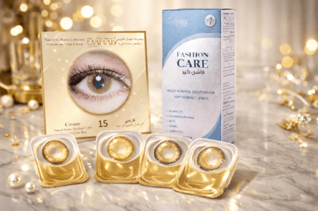 عرض عدسات 4عدسات من اختيارك مع محلول