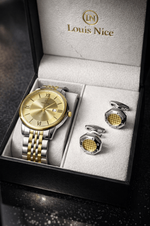 طقم ساعه وكبك رجالي