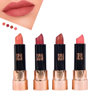 4 أحمر شفاه باللون دارجه من روز بيري