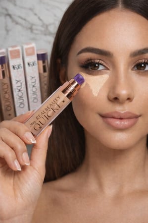 اقوى كونسيلر لتغطية الهالات والتنوير مع فرشة دمج تخلي الوجه قطعه وحده . ومتوفر ب 6 درجات مختلفه