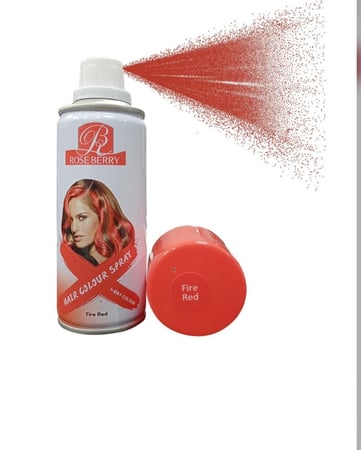 احمر ناري بخاخ ملون شعر 138 مل من روز بيري